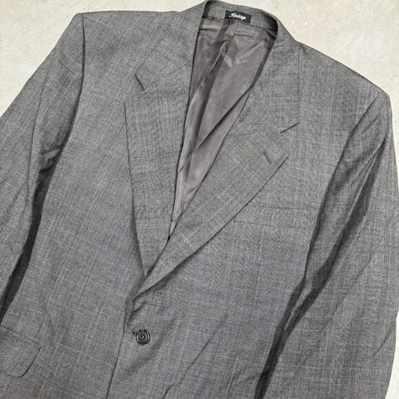 Vintage Heritage Ermenegildo Zegna Blazer Wool Sport Coat Grey 46R - Picture 3 of 10